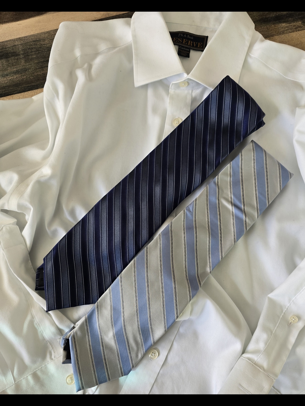 Calvin Klein Two Striped Ties Shirt Not Included